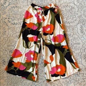 Vince Camuto Multicolor Floral Wide-Leg Pants